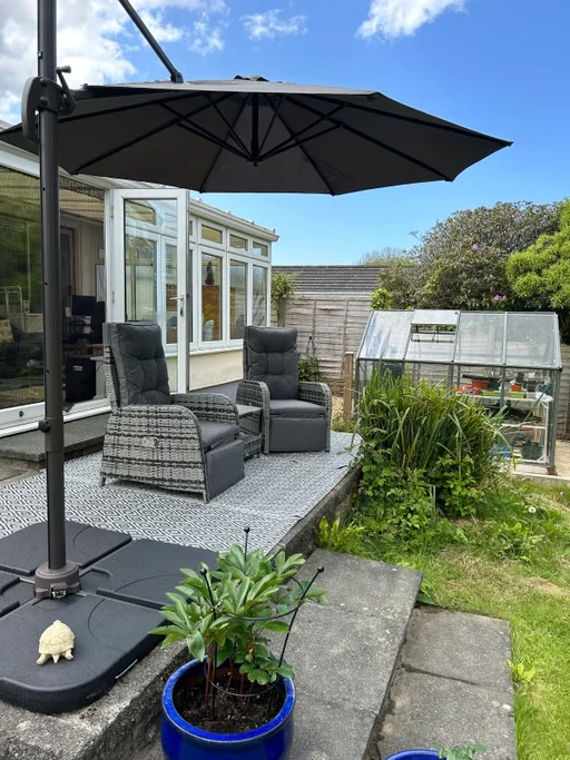 Economia de energia com ombrelone