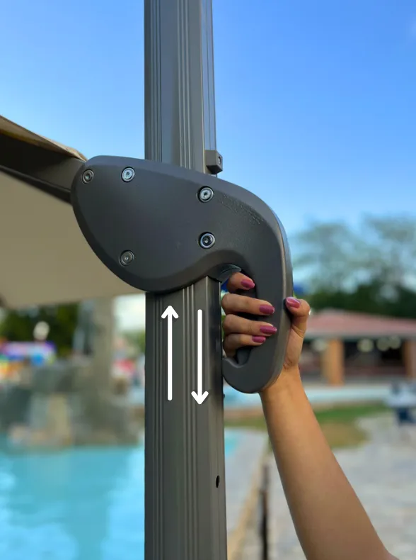 Ombrelone Refugia Guarda Sol Java Alumínio 2,5 x 2,5 C/ Base 130L - Foto 3